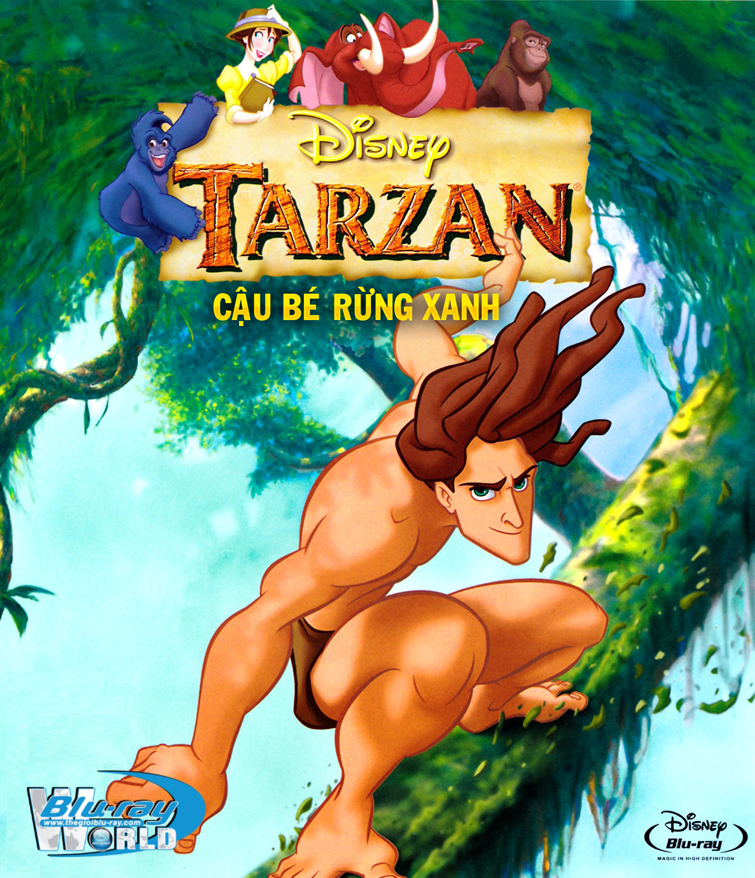 B1537. Tarzan - CẬU BÉ RỪNG XANH 2D 25G (DTS-HD MA 5.1) 